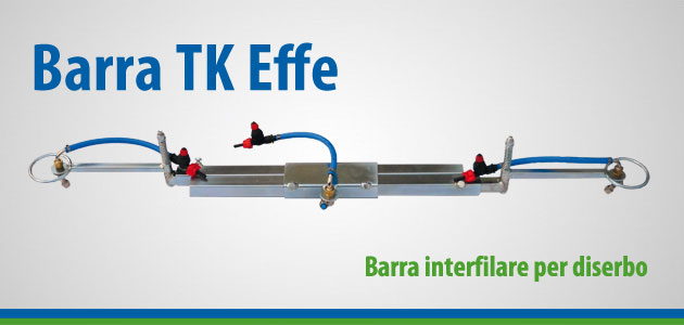 TK Effe - Barra interfilare per diserbo